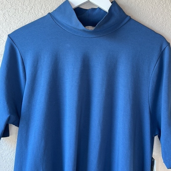 NWT Chico's SOFT CHIC Mock Neck Short Sleeve Tunic Size 3 - Picture 3 of 14